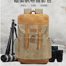 National Geographic Multifunctional Leisure Single Reverse Bag Double Shoulder Camera Bag One Machine Five Mirror Large Capacity Canvas Photography Bag