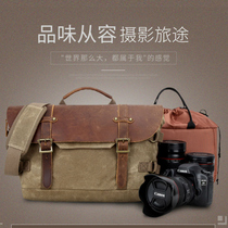 Photo Bag SLR Shoulder Bag National Geographic shoulder bag Retro Leisure Sony Micro Single Canon m50 Camera Bag