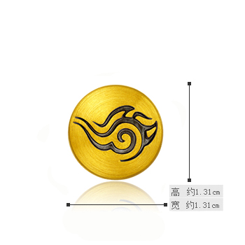 【送皮绳】多款可选 周大福follow 日月星云电图腾转运珠
