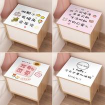 Bedroom cartoon bed head cabinet table cloth soft glass dust cover comb dresser table cloth living-room tea table mat anti-scalding pvc