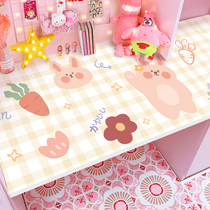 Dresser table top table Tea Table Tabletop Refurbished Stickers Desk Mesh Red Waterproof Grease Self-Adhesive Thickening Removable