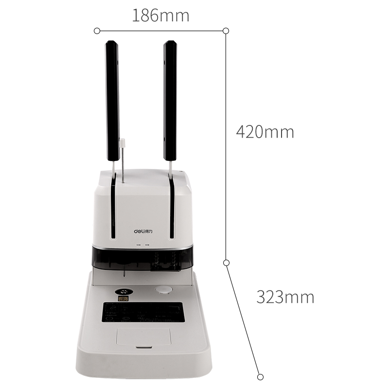 deli 3876a voucher binding machine financial bills accounting manual small easy to punch hot-melt riveting tube binding machine