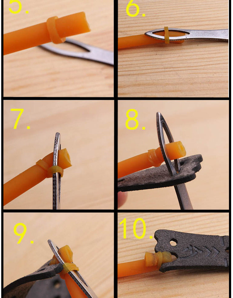 极地老妖皮筋组助手八字扣8字套弹弓皮兜配件绑皮筋皮兜工具