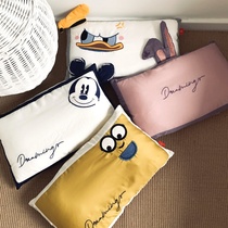 New single Little Yellow Man pillowcase Children Summer Mickey Sky Don Old Duck Knit Cotton Single Pints Baby Pillowcase
