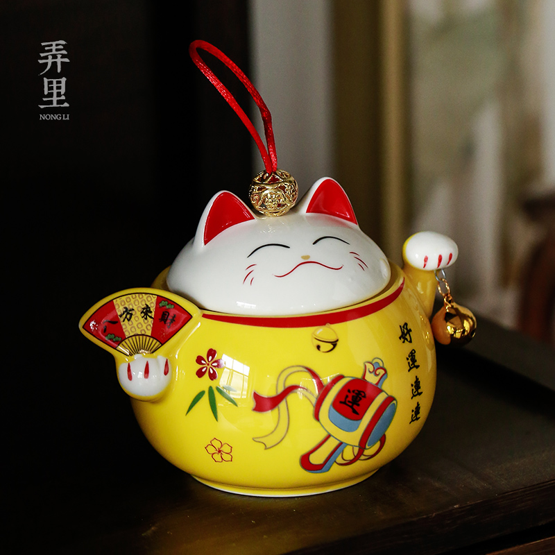 The Get | in plutus cat caddy fixings ceramic small tea storage tanks seal pot celadon receives puer tea boxes