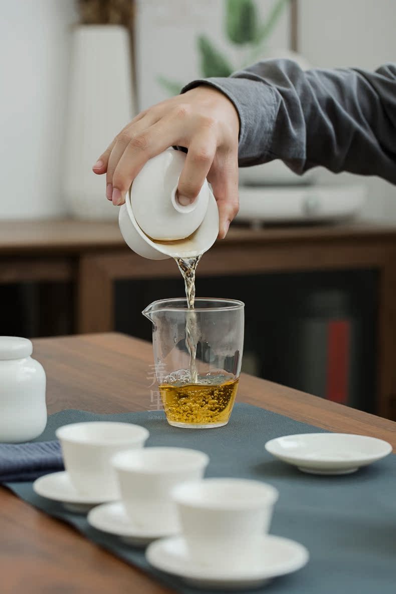 The Get | tea art would training kung fu tea set in dehua white porcelain tureen ceramic cups travel packages