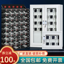 USB Intercom Cell Phone Deposit Charging Cabinet Acrylic Custody Deposit Box School Factory With Lock Sheet Cabinet