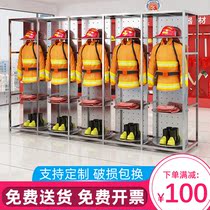 Stainless Steel Fire Service Rack Combat Suit Fire Service More Hanger Double Sided Rotatable Quick Out Police Rescue Clothes Hanger
