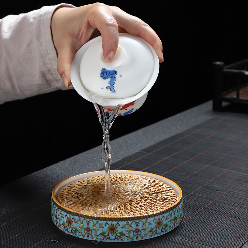 Implement the optimal product them thin body hand - made tureen tea, checking out ceramic cups kung fu tea set sample tea cup home