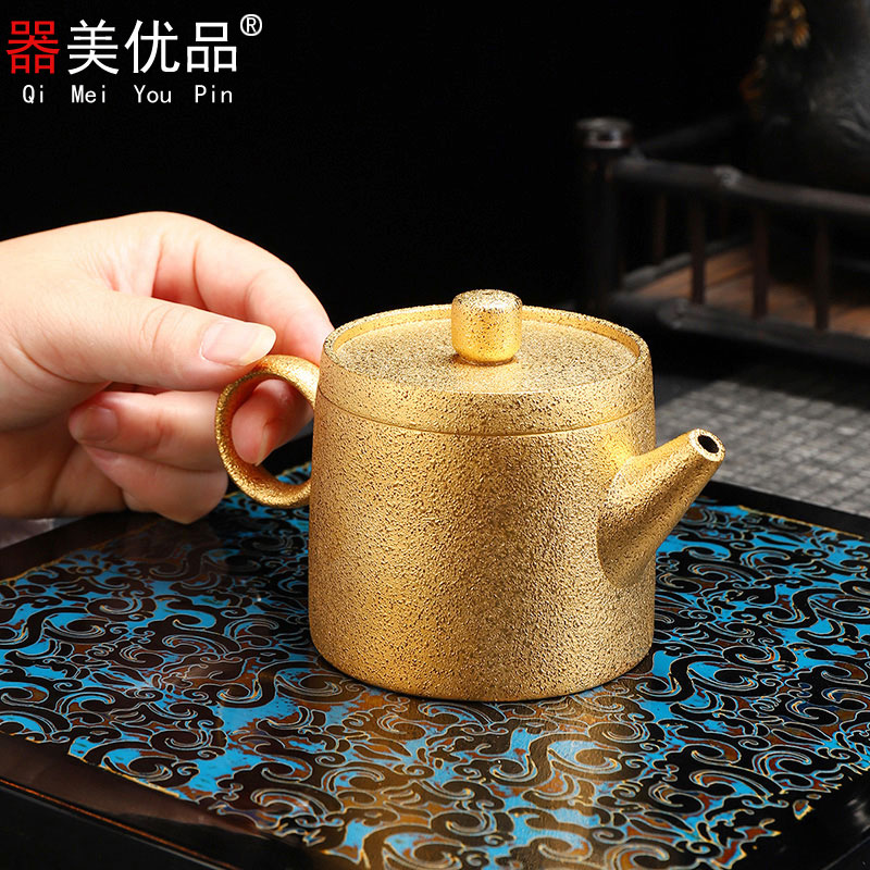 Implement the optimal product pure manual gold are it to filter the teapot tea, kungfu tea set ceramic teapot single pot