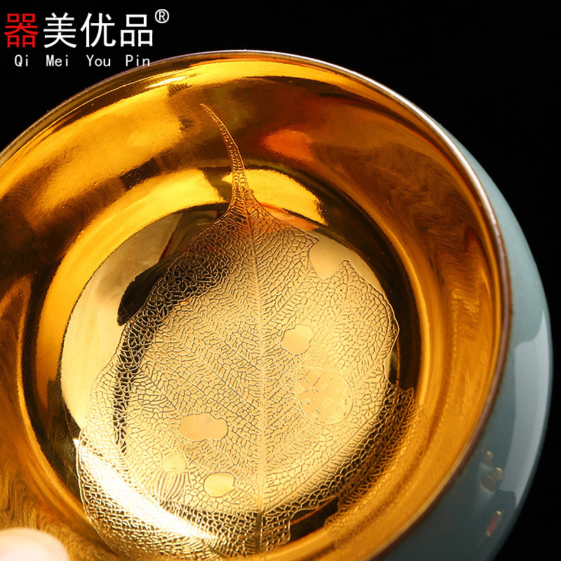 Implement the optimal product manual fine gold cup konoha guanyao slicing can have built one master cup lamp that kung fu ceramic cups