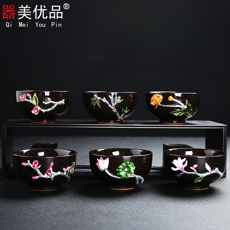 Implement the optimal product master cup single cup pure manual single CPU kung fu tea tea set up ceramic cups, small bowl