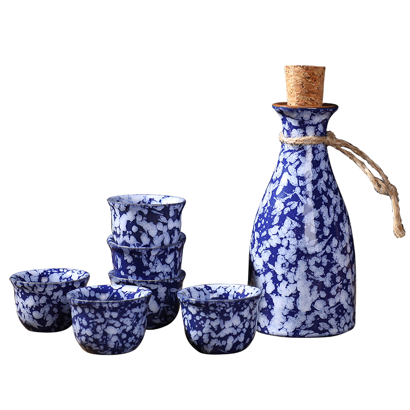 F belong up ceramic wine pot liquor cup home wine suits for Chinese bottle wine jars small a small handleless wine cup points