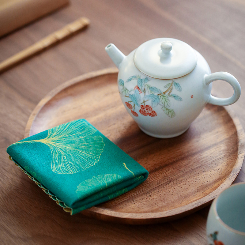 By zen thickening bibulous tea towel towel coloured drawing or pattern tea special tea table cloth cloth cloth kung fu tea set spare parts