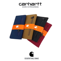 Tide brand Carhartt solid color long wallet mini wallet simple hip-hop canvas bag small card bag for men and women