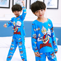 Spring Fall Children Sleepwear Long Sleeve Thin style CUHK Boy girl Cartoon Ottmann Baby Home Residence Suit Suit