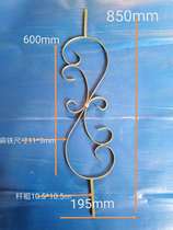 Welding stair accessories European Stair flower fence decoration Rural courtyard door flower Wrought iron screen fence fence fence