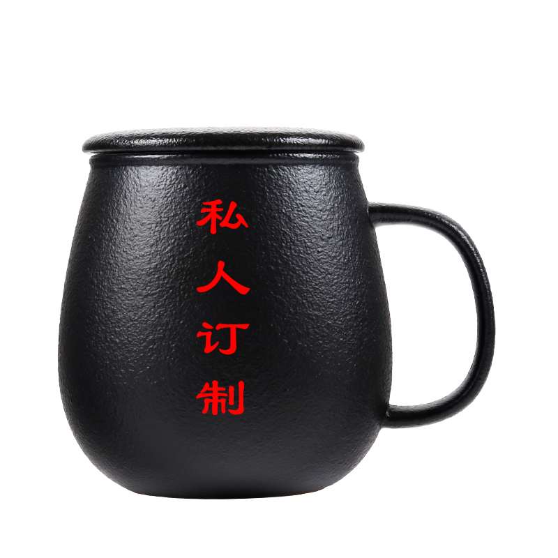 Contracted 999 sterling silver cup silver cup cup ceramic filter with GaiLiu silver office cup cup home