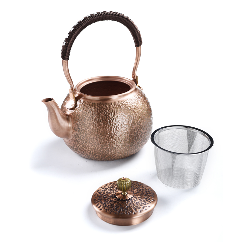 Copper teapot pure Copper checking household electric TaoLu boiled tea, mercifully tea kettle Copper pot of filtering