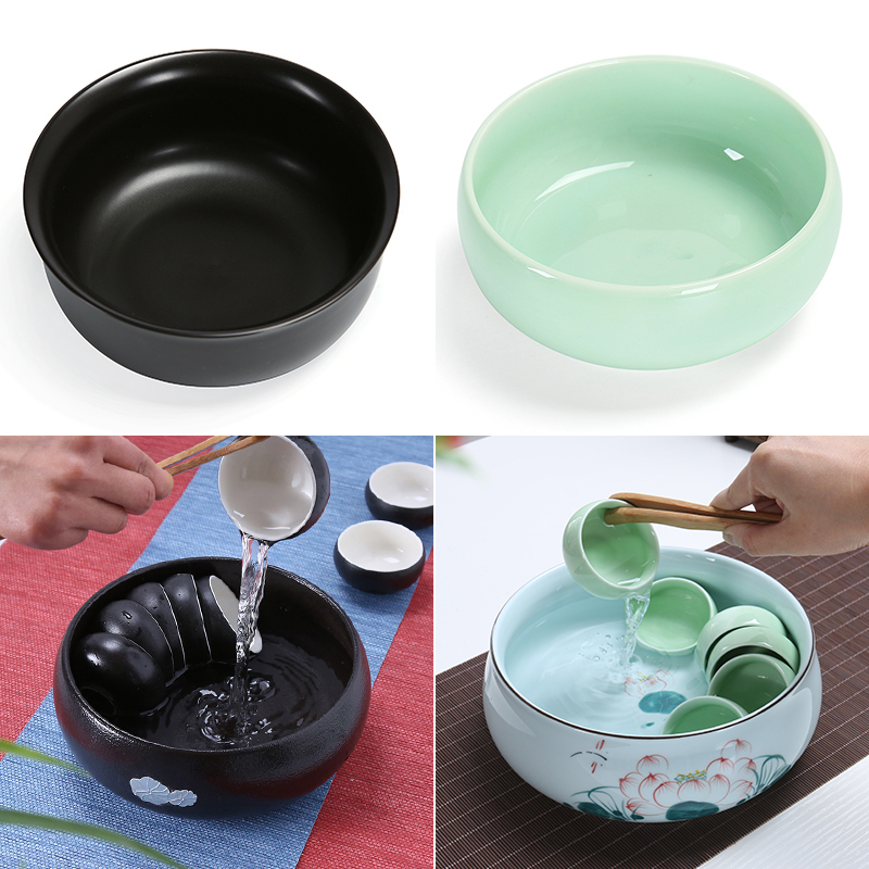 Ceramic large household writing brush washer wash water meng kung fu tea tea tea accessories cup hot wash basin of the ashtray