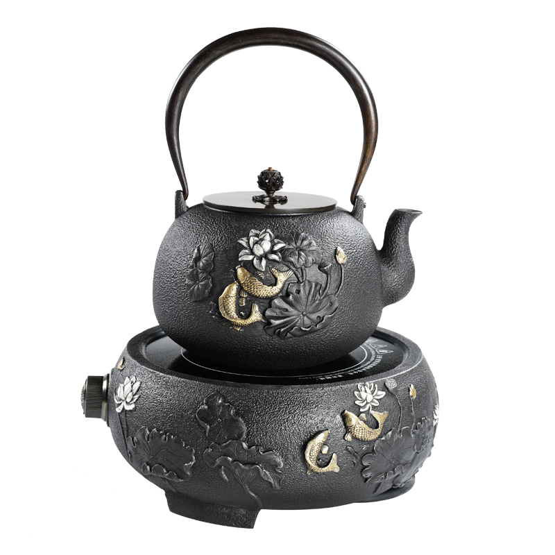 Imitation in southern Japan cast iron pot of manual automatic electric TaoLu boiled tea boiled tea kettle kung fu tea set