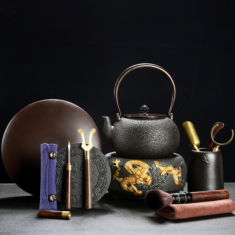 Iron pot of boiling tea stove kettle cast Iron teapot tea set automatic household small electrical TaoLu boil tea