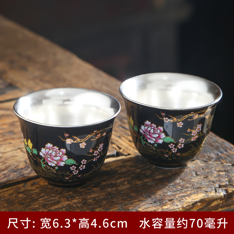 Jingdezhen blue and white porcelain ceramic cups hand - made kung fu tea tea set, sample tea cup hat to cup the master cup single CPU