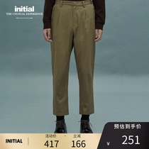 initial autumn and winter casual trousers Simple casual all-match loose tapered mens clothing