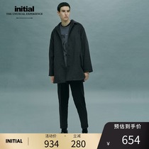initial autumn and winter pocket wool coat retro loose casual wild men