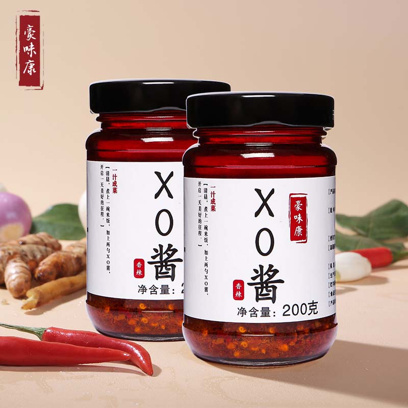 豪味康 鸡肉干贝XO酱 200g*2瓶*2件