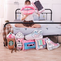 Korean ins cartoon pillow cushion pillow Nordic car living room sofa bedside office girl heart cute