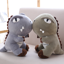 Xue Zhiqian with dinosaur pillow cute T-rex plush toy doll childrens gift mens childrens room layout