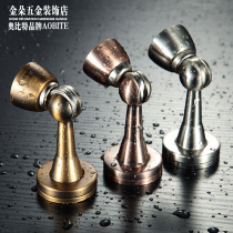 Modern minimalist stainless steel door suction-strong indoor bedroom floor suction toilet crashworthy wall suction top bump thickened