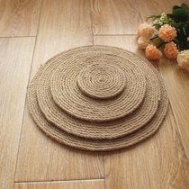 Wall decoration creative hemp rope disc kindergarten entrance wall decoration ring creation handmade work materials retro hanging decoration