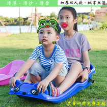 Thicken double parent skiing kid skiboard skiing slide skiing slide crawling plough childrens scooter