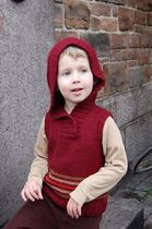 Hooded vest boy and girl vest weaving text description translation diagram non-finished shot Remarks mailbox