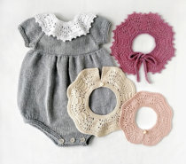 Shirley collar Children Baby fake collar bib needle text description translation knitting diagram non-finished product