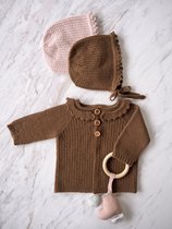 Aili cardigan hat two-piece sweater text description translation knitting diagram non-finished product take a note mailbox