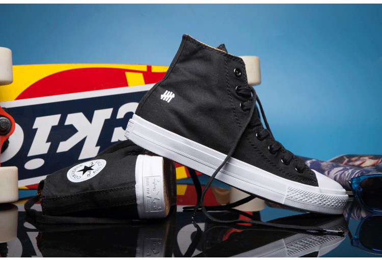 converse undefeated 联名款 黑色豹纹内里 情侣款