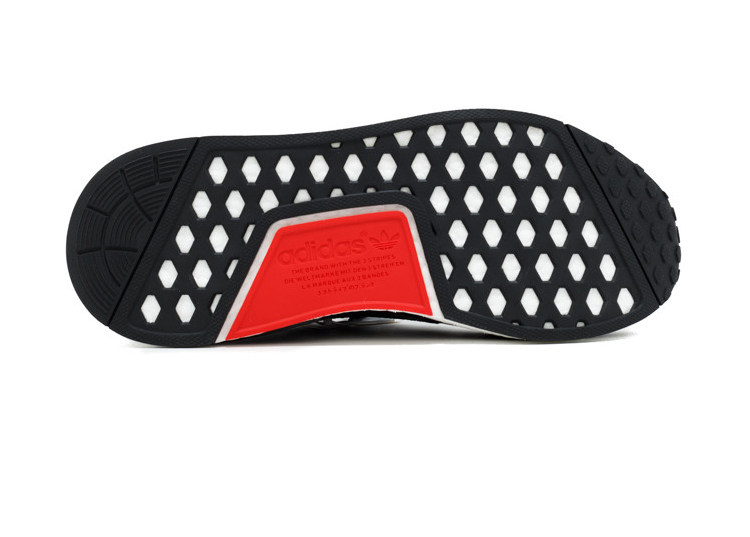 foot locker x original nmd r1 黑色 情侣跑鞋 bk