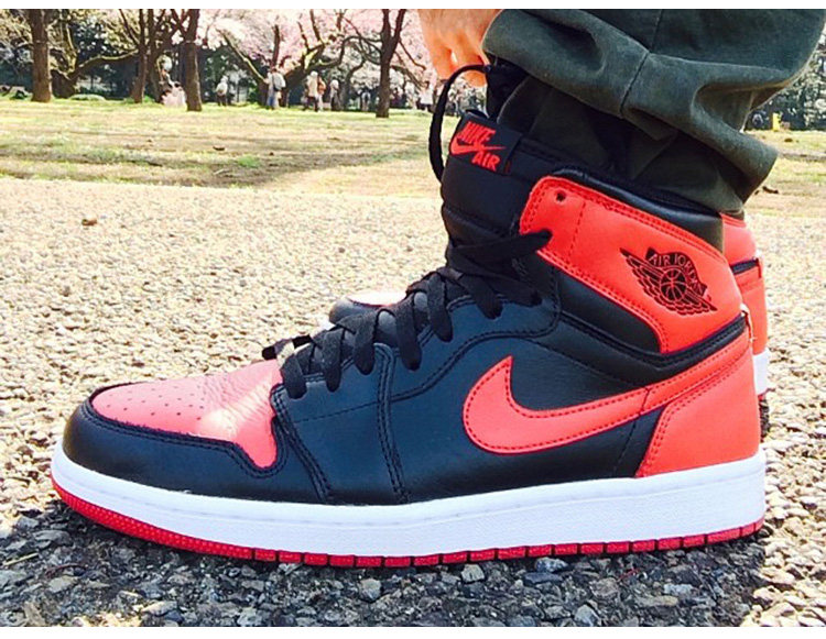 乔丹 第1代 黑红樱木花道retro hi og bred 男篮球鞋555088-023