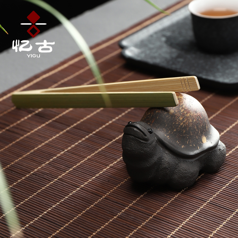 Have the purple sand tea accessories can raise general pet turtle kung fu tea tea play purple sand tea tea art creative furnishing articles