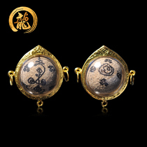 Taiji Treasure Thai Buddha Brand Longpomen moon Road Weng Gold Shell Three Hang Edition 2543