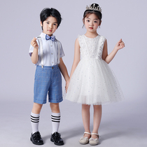 61 Childrens Choral Performance to Serve Primary And Middle School Students Big Choir Performance Clothing Boy Gown Girl Fluffy Skirt