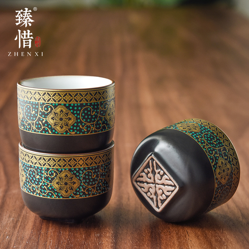 Become precious little ancient ceramic cups kung fu tea tea set household sample tea cup, small single cup bowl masters cup cup