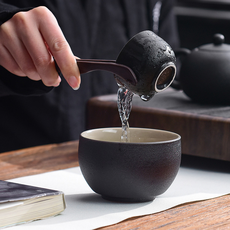 "Precious little custom black ceramic kung fu tea tea tea tray accessories cup tea for wash in hot cylinder washing water, after the wash