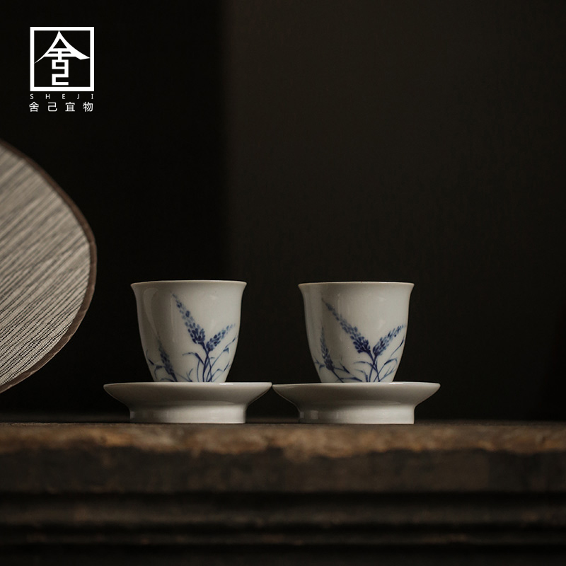 Japanese style restoring ancient ways, small teacups hand - made ceramic sample tea cup with a cup of tea cup cup tea cup ceramics