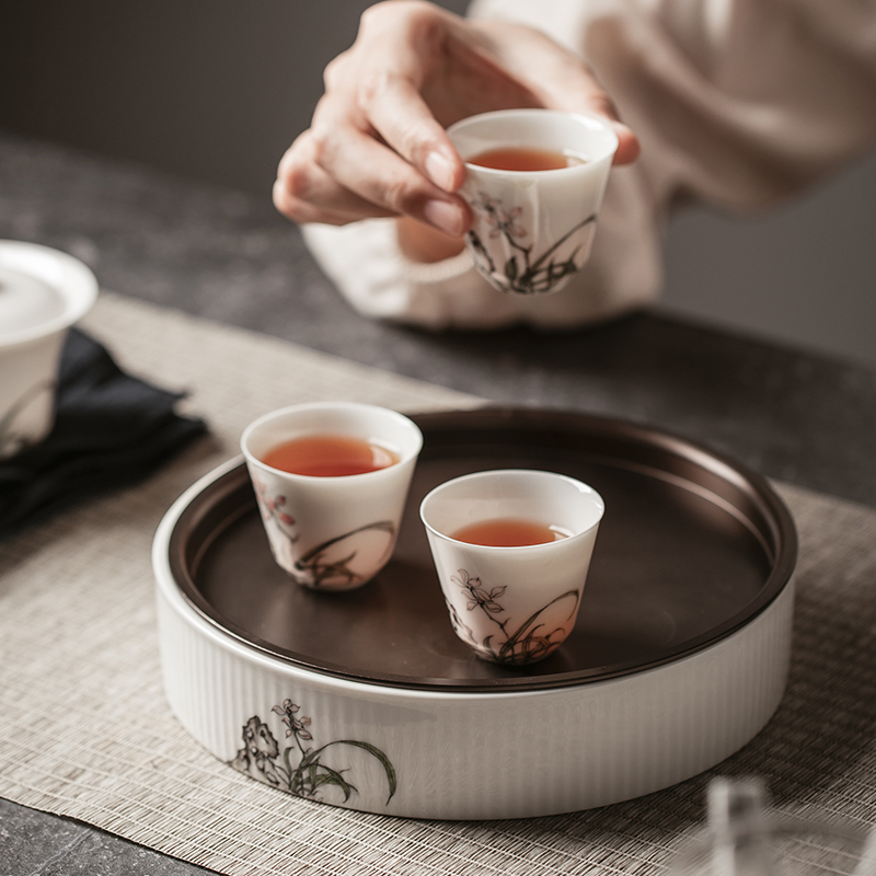 The Self - "appropriate content jingdezhen ceramic sample tea cup cup kung fu small single CPU kunfu tea cups tea white porcelain hand - made