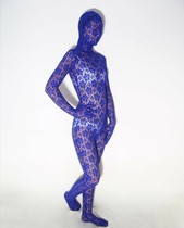 Tailor-made blue lace all-inclusive tights one-piece quality is very strong and can be customized