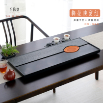 To Xintang Wujinshi red brick tea tray whole natural stone tea table drainage stone Tea Sea home office tea set